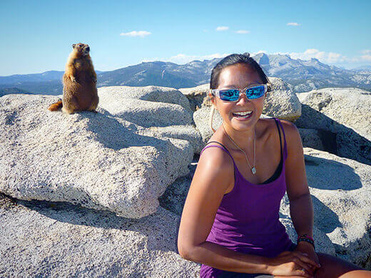 Making friends with a marmot