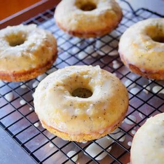 Freshly glazed donuts