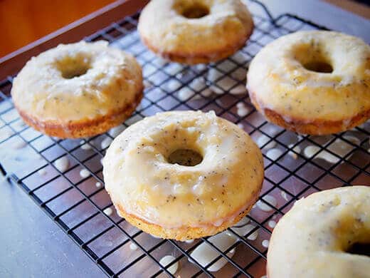 Freshly glazed donuts