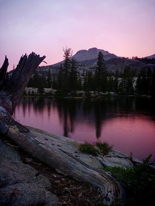 Sunset at Raisin Lake