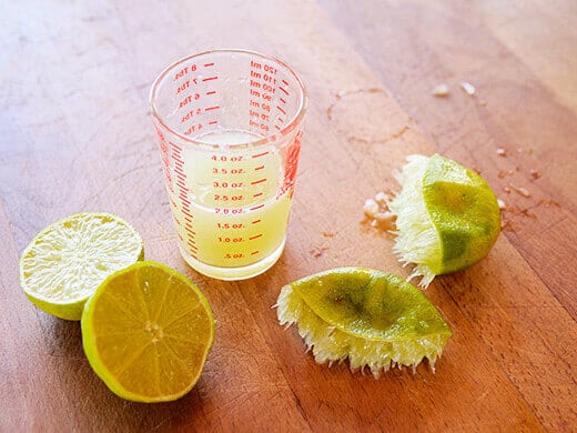 Freshly squeezed lime juice