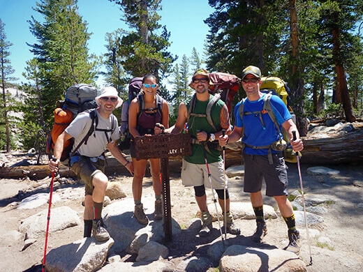 Our group at the trail juncture