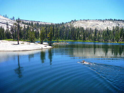 Paddling out to the island