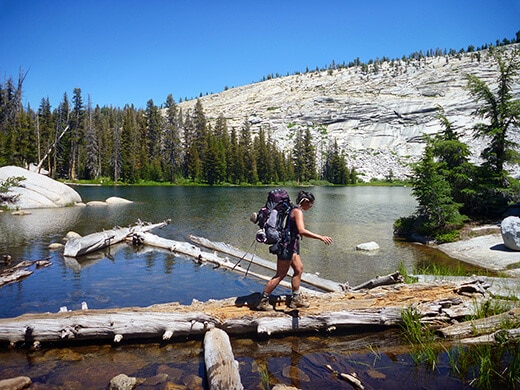 Backpacking out of Sunrise Lakes