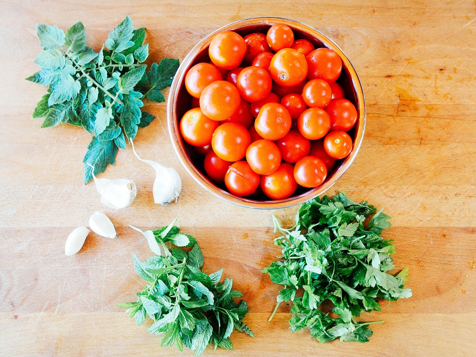 Ingredients from the garden