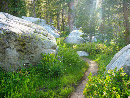 Hiking to Cloud's Rest from the east