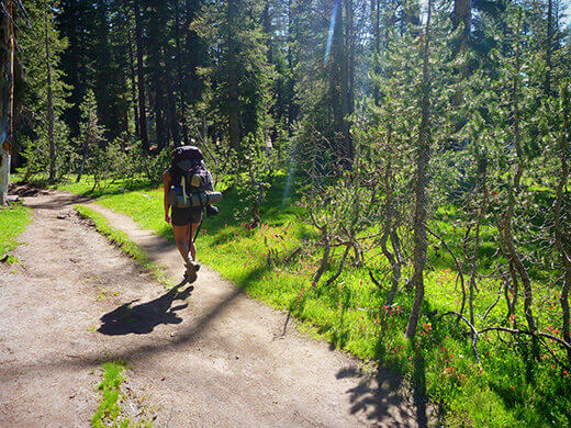 Hiking to Cloud's Rest from the east