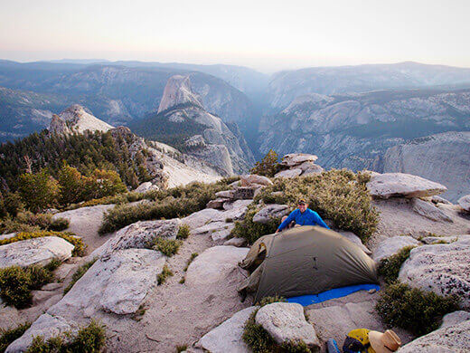 Camping on top of Cloud's Rest