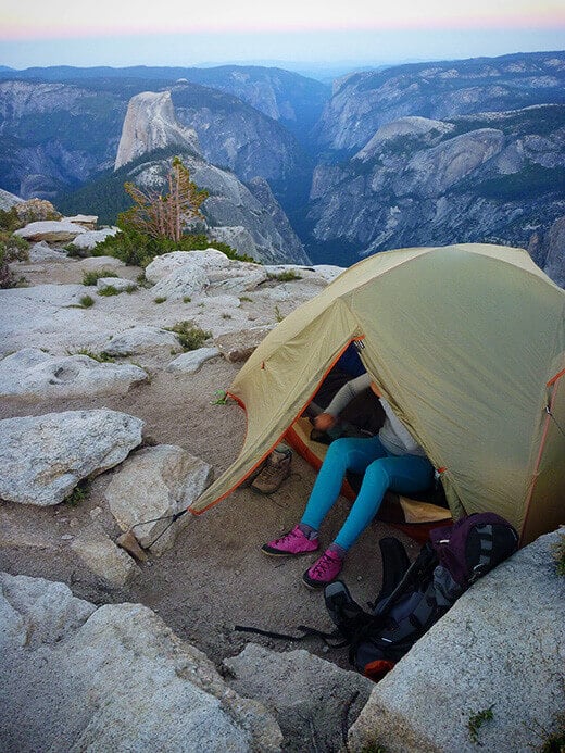 Camping on top of Cloud's Rest