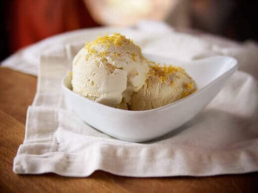 Lavender and lemon verbena ice cream