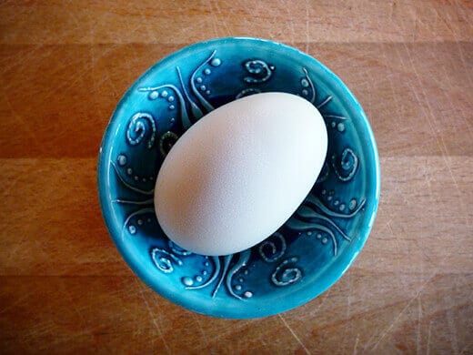 Pastel blue egg