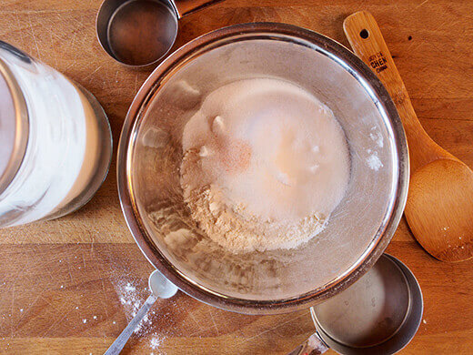 Combine dry ingredients