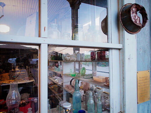 Antique store window