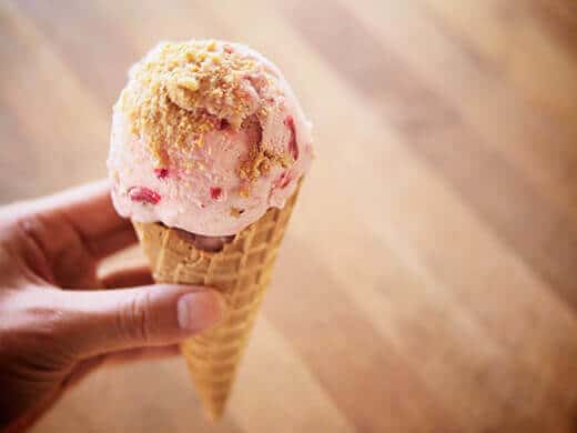 Cranberry cheesecake ice cream