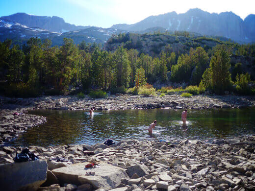 Backcountry bathing
