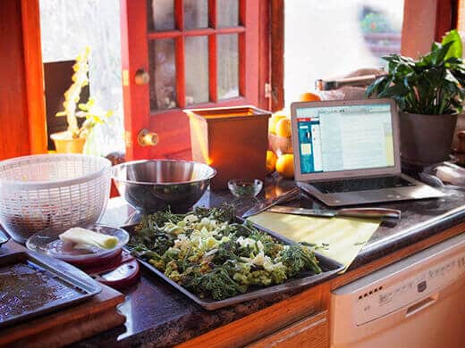 Cooking for a cookbook shoot