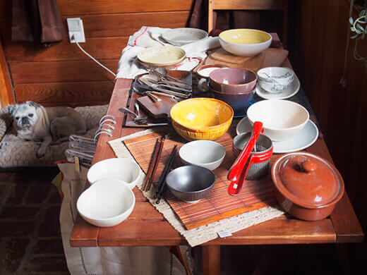 Props for a cookbook shoot
