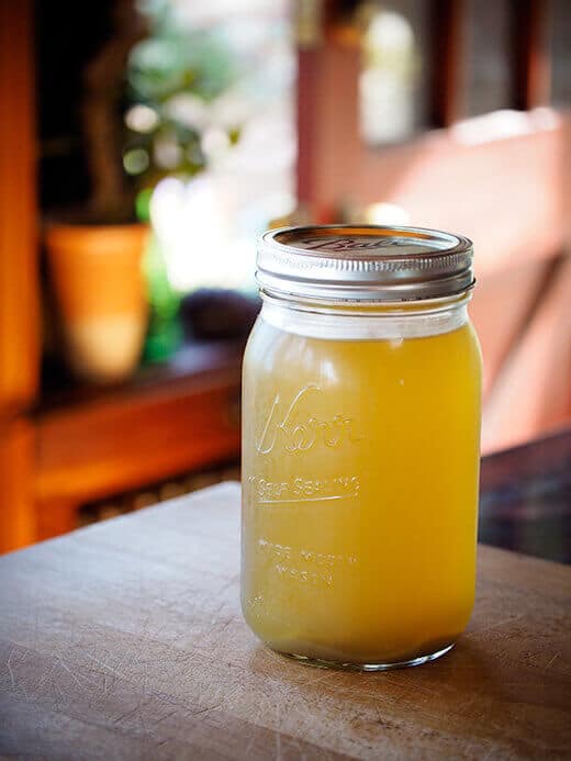 Fresh lemongrass-ginger syrup