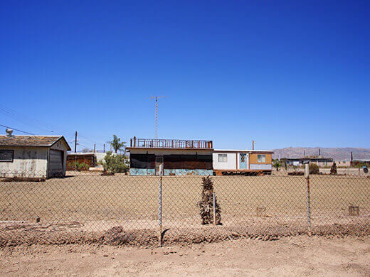 A block of Bombay Beach in its current state