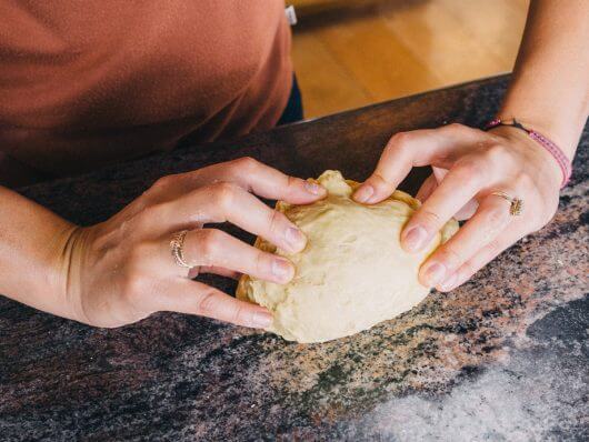 Knead the dough