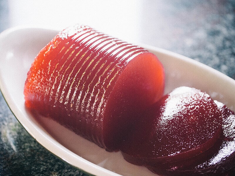 Homemade cranberry jelly