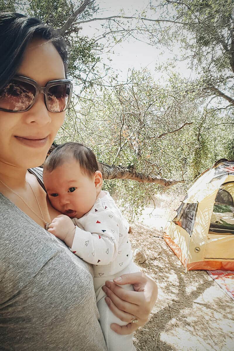 Baby's first camping trip