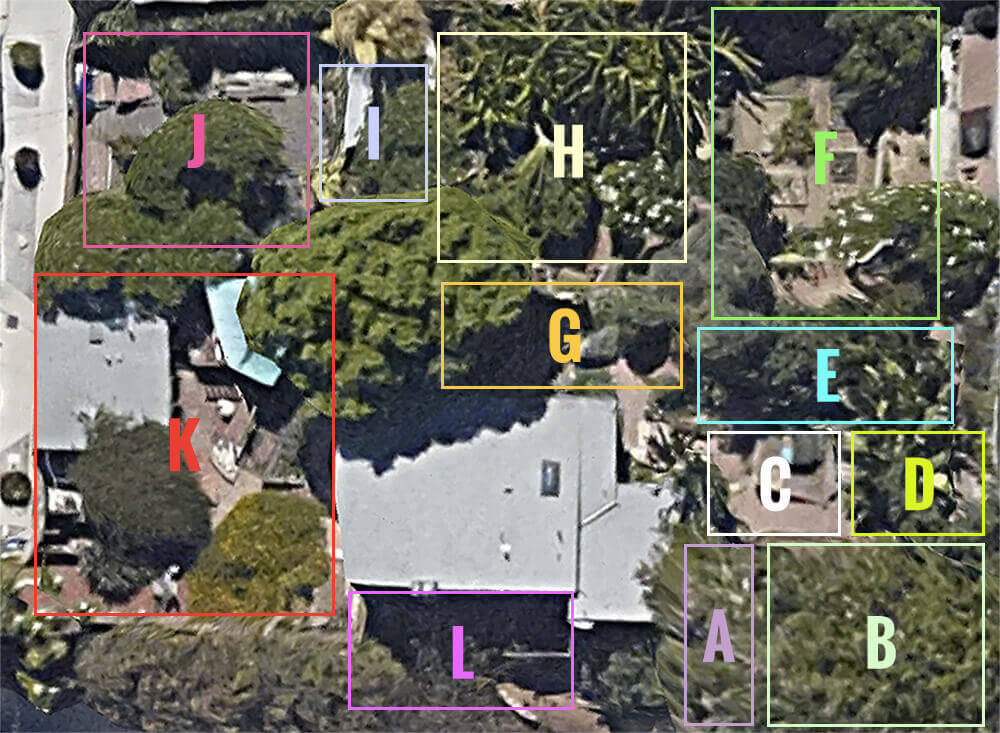 How each component of the garden fits within my quarter-acre lot