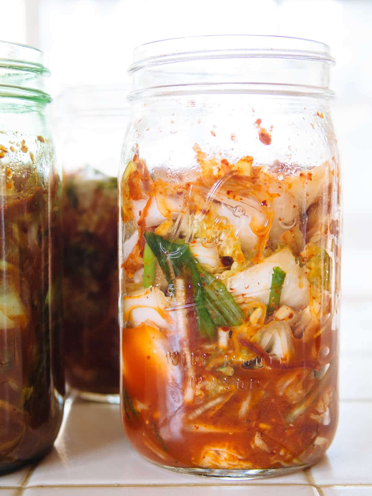 The vegetables will naturally release more liquid as they ferment