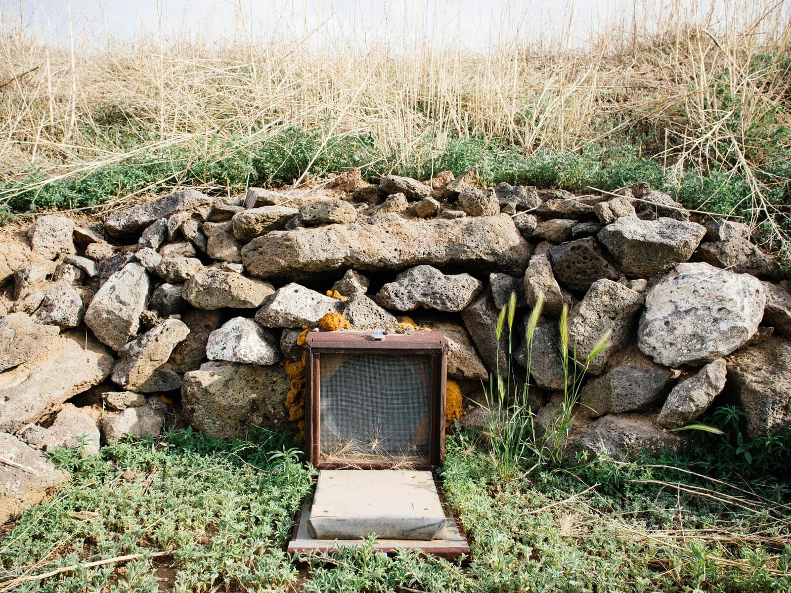 A ventilation tube connects the interior of an Earthship to the exterior