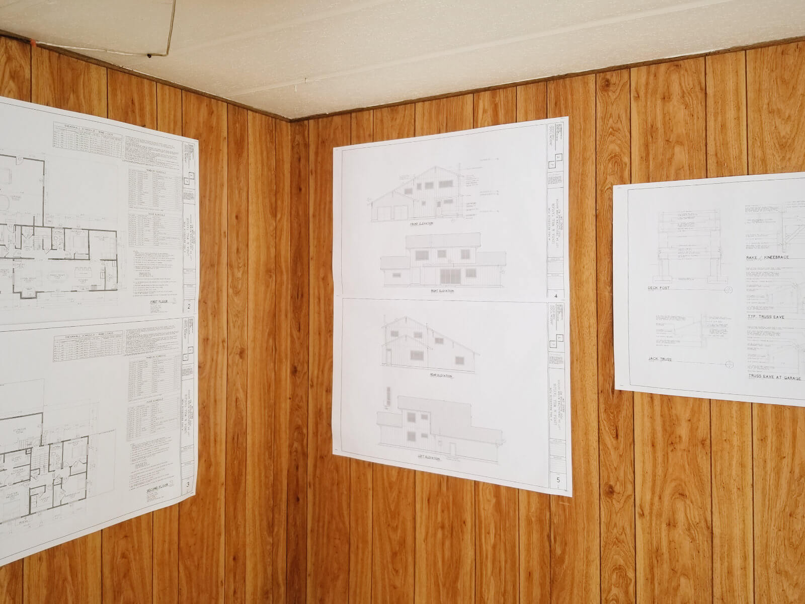 Our completed house plans and elevations