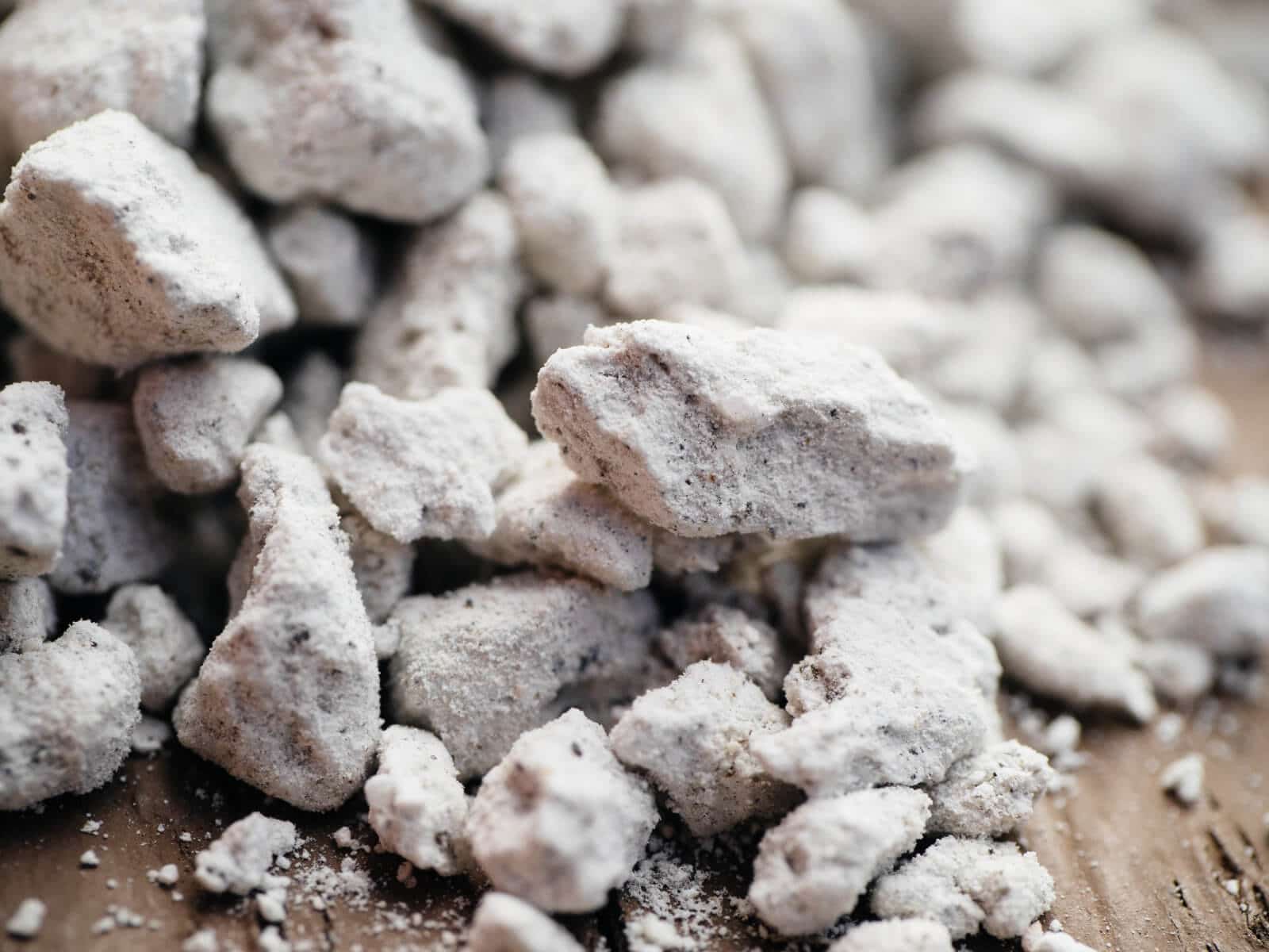 Perlite is a porous volcanic rock used in gardening