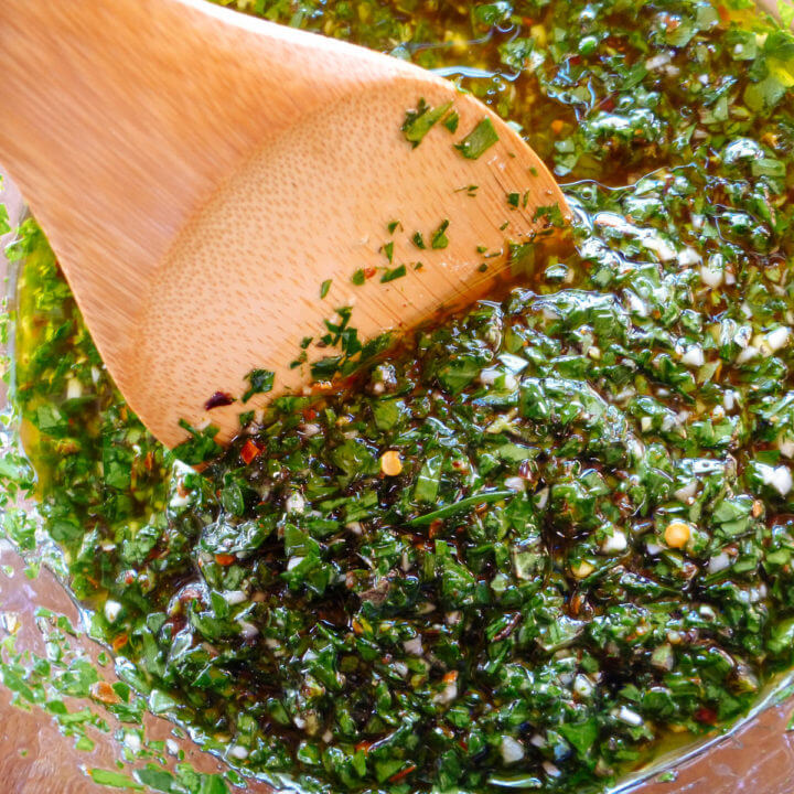 Authentic chimichurri the way an Argentine makes it