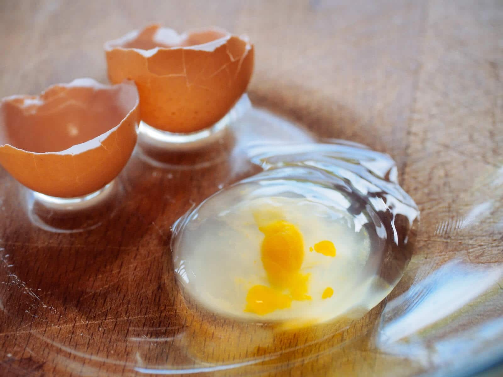 Some fart eggs are yolkless, but others have tiny, loose yolks